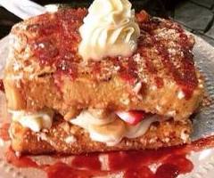 Strawberry Banana Cheesecake French Toast